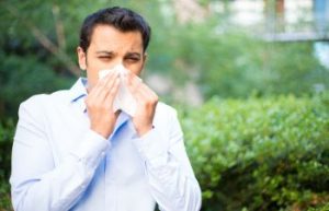 Man Sneezing After Rhinoplasty New York, NY